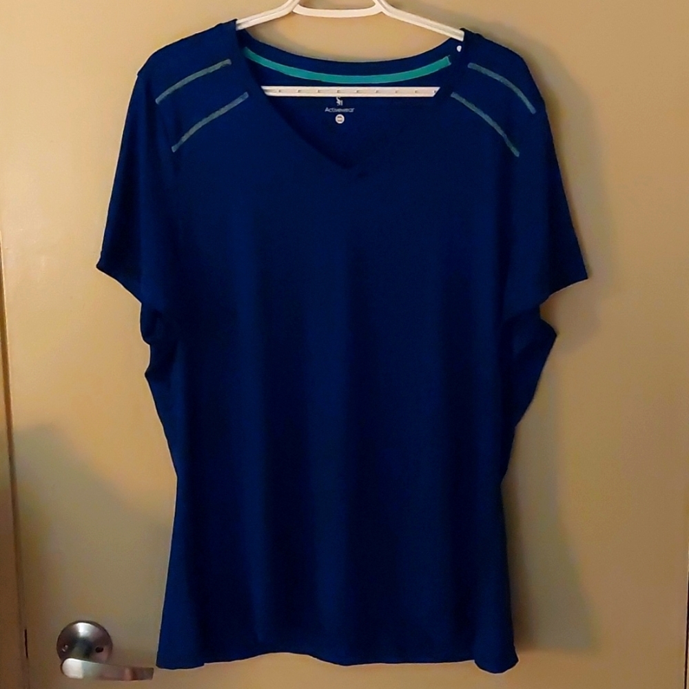 Navy Blue Rash Guard Tee Shirt Size 3X